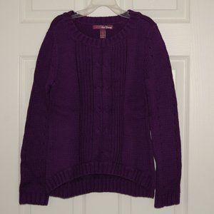 NWOT Epic Threads Pullover Knit Sweater, Girls Size L, Purple